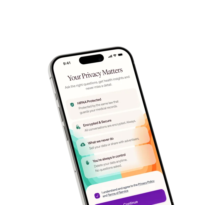 The Joji app showing a privacy overview screen
